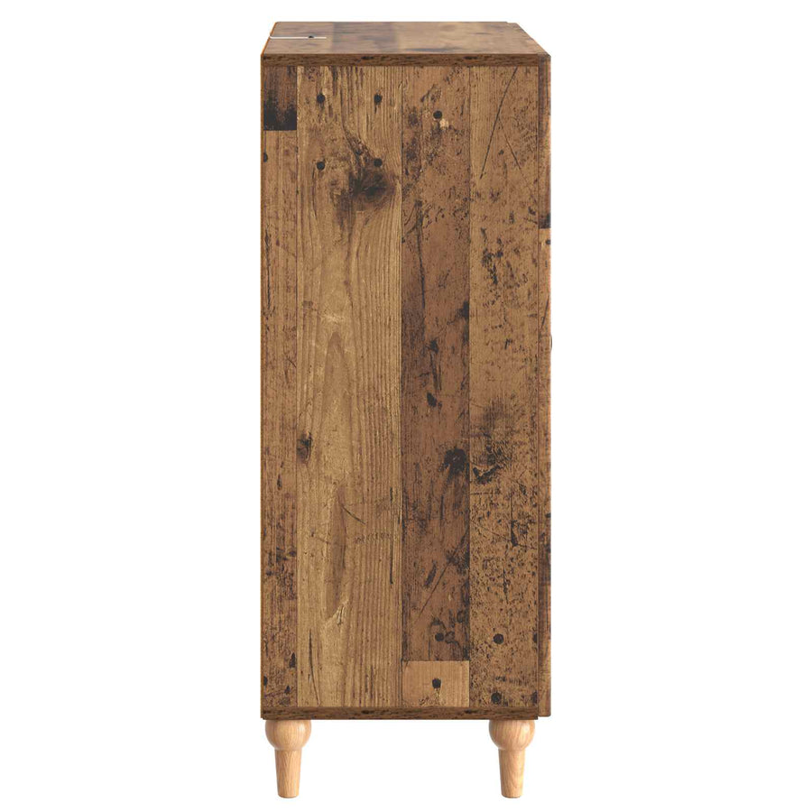 Dressoir met lade Oud hout 66 x 34,5 x 90 cm Bewerkt hout
