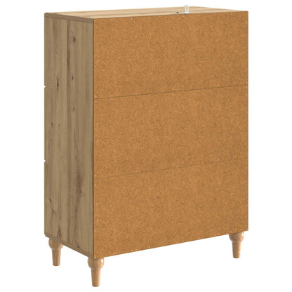 Dressoir Artisanaal eiken 66 x 34,5 x 90 cm Bewerkt hout