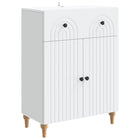 Dressoir 66x34,5x90 cm wit bewerkt hout