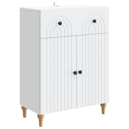 Dressoir met lade Wit 66 x 34,5 x 90 cm Bewerkt hout