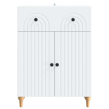 Dressoir met lade Wit 66 x 34,5 x 90 cm Bewerkt hout