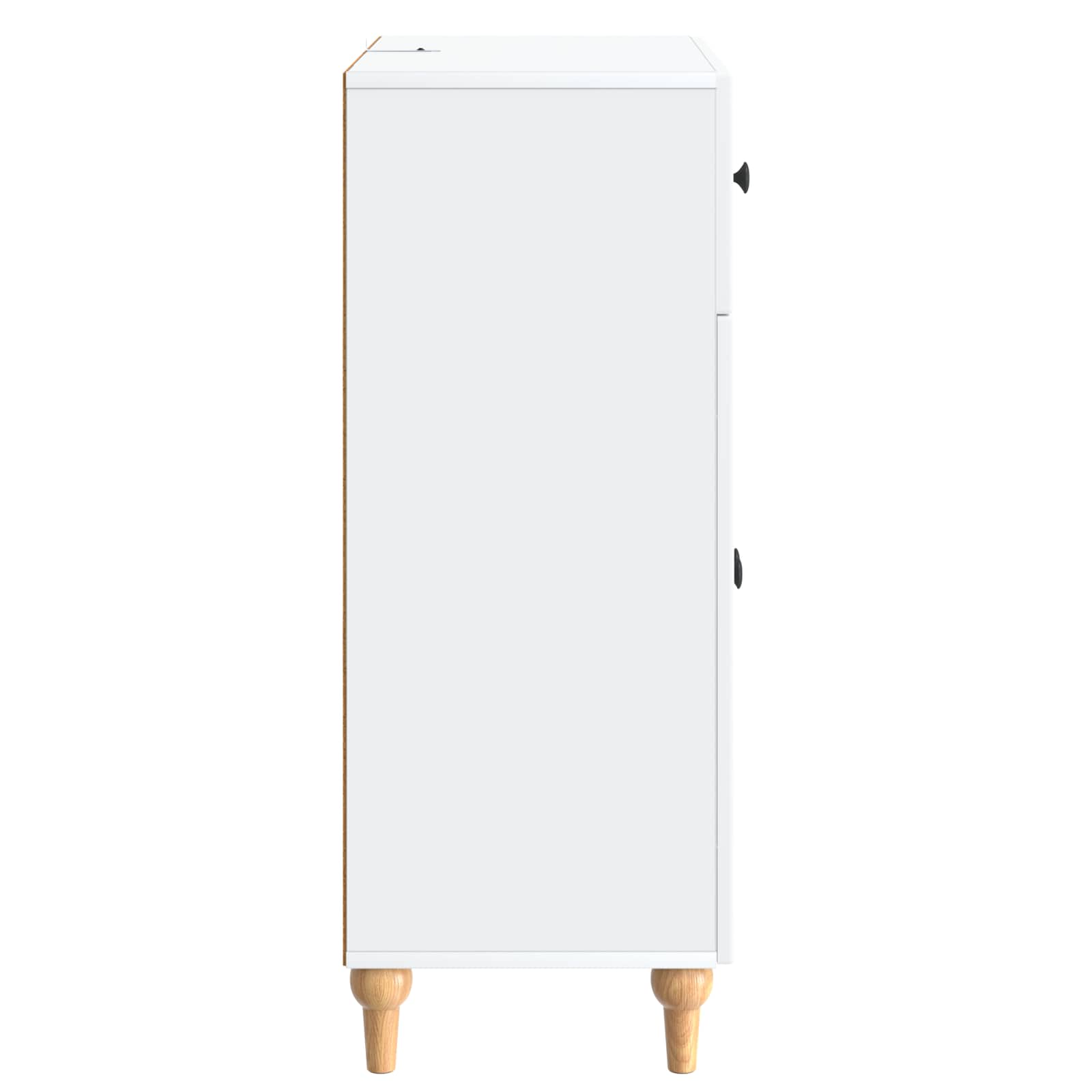 Dressoir met lade Wit 66 x 34,5 x 90 cm Bewerkt hout