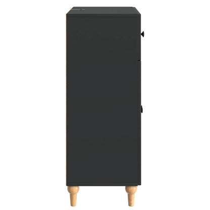Dressoir met lade Zwart 66 x 34,5 x 90 cm Bewerkt hout