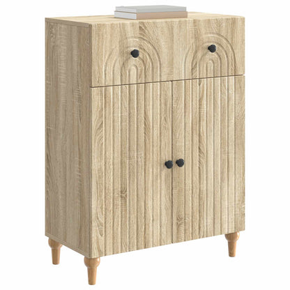 Dressoir met lade Sonoma Eiken 66 x 34,5 x 90 cm Bewerkt hout