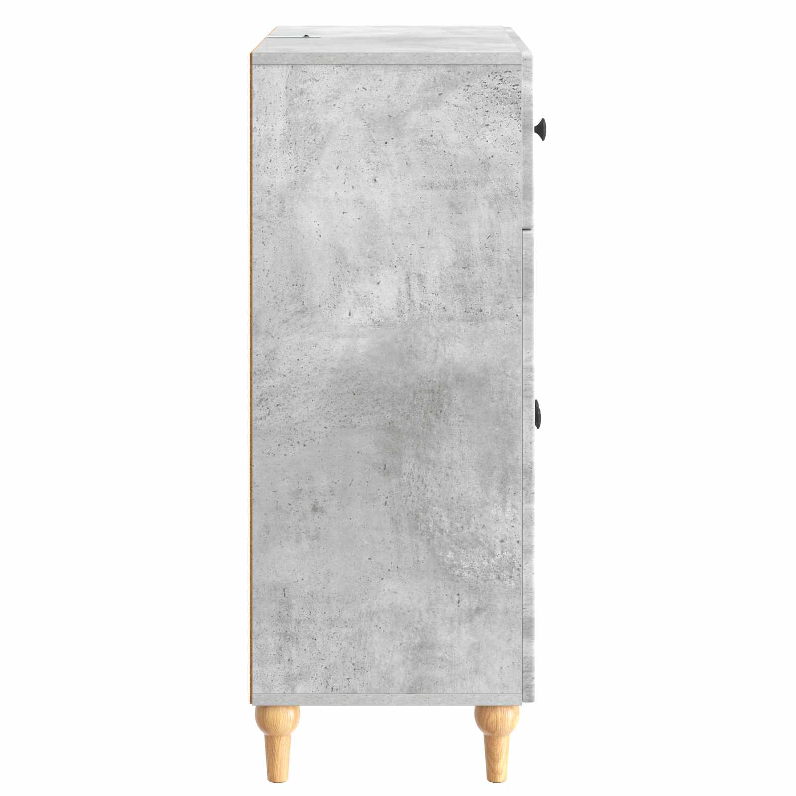 Dressoir met lade Betongrijs 66 x 34,5 x 90 cm Bewerkt hout