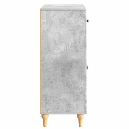 Dressoir met lade Betongrijs 66 x 34,5 x 90 cm Bewerkt hout