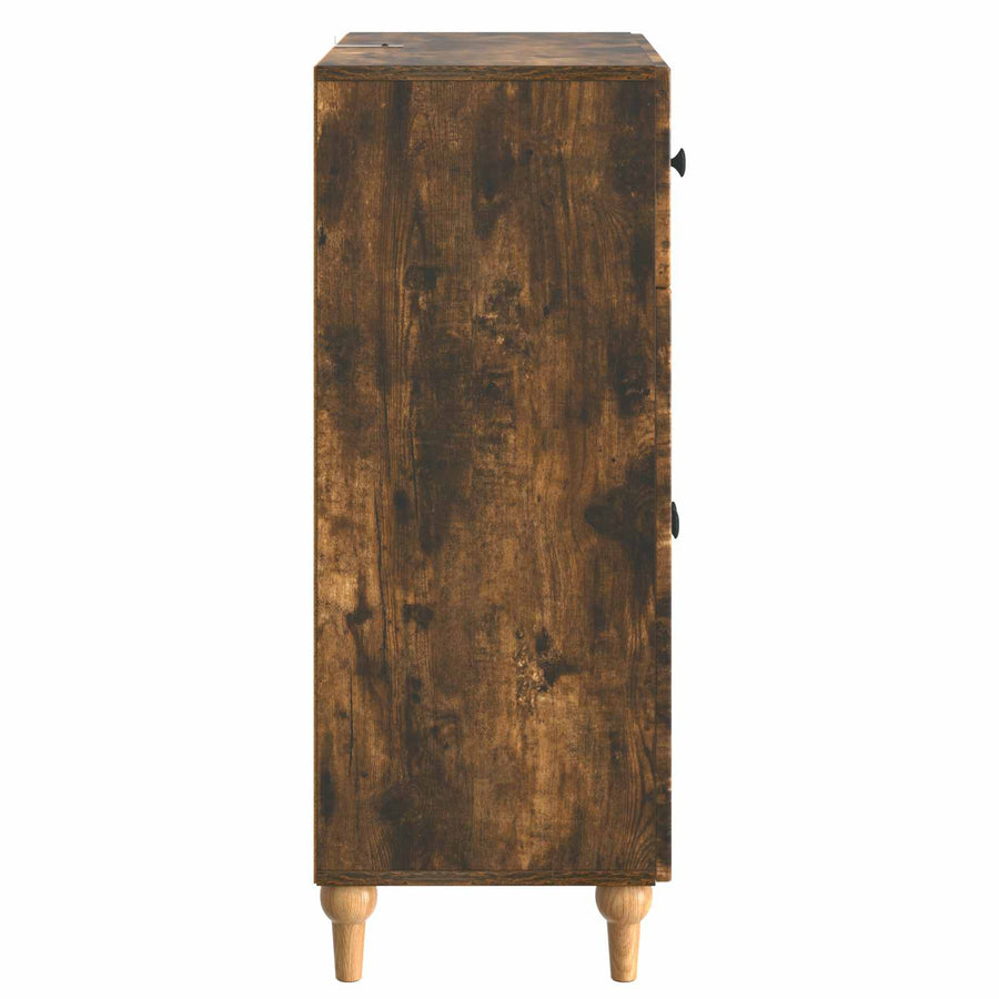 Dressoir met lade Gerookt eiken 66 x 34,5 x 90 cm Bewerkt hout