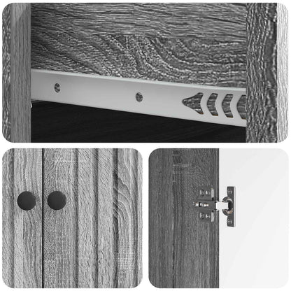 Dressoir met lade Grijs sonoma 66 x 34,5 x 90 cm Bewerkt hout