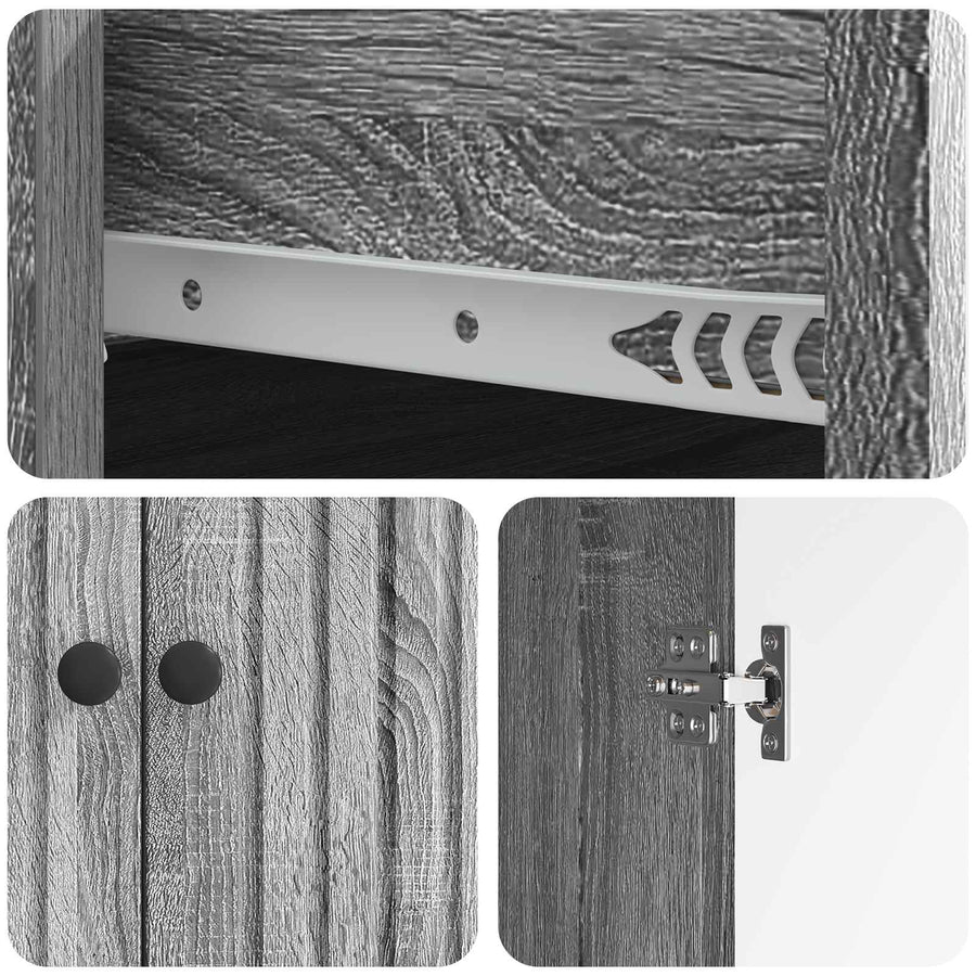 Dressoir met lade Grijs sonoma 66 x 34,5 x 90 cm Bewerkt hout