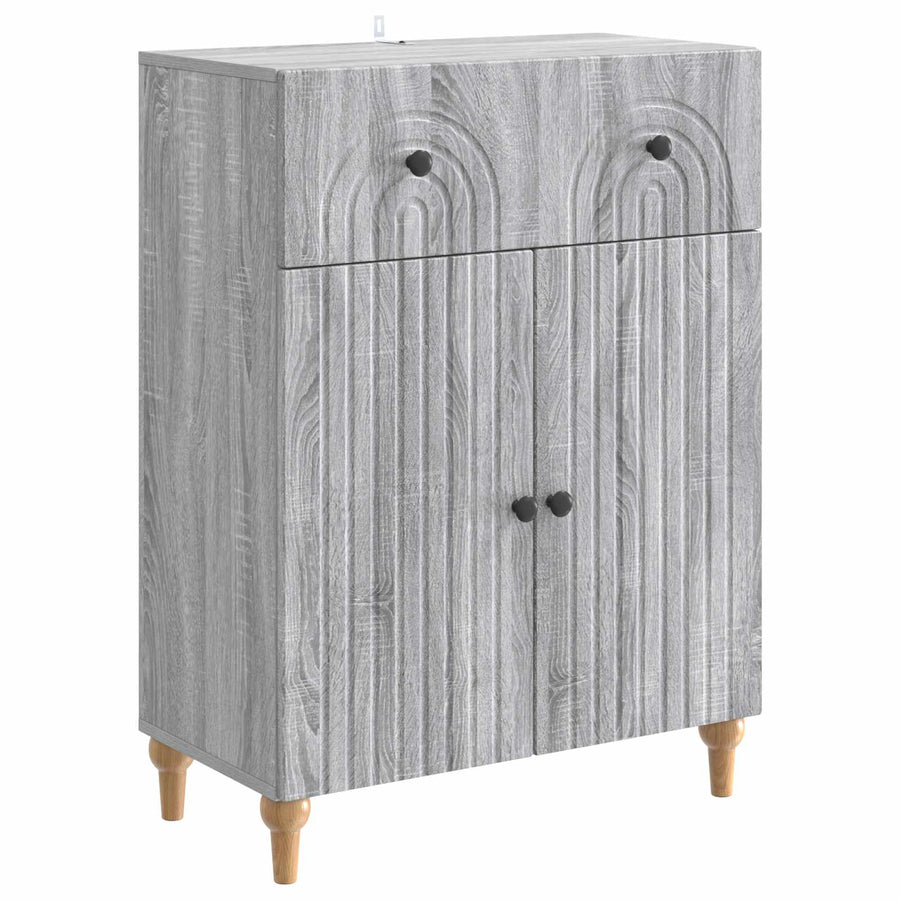 Dressoir met lade Grijs sonoma 66 x 34,5 x 90 cm Bewerkt hout