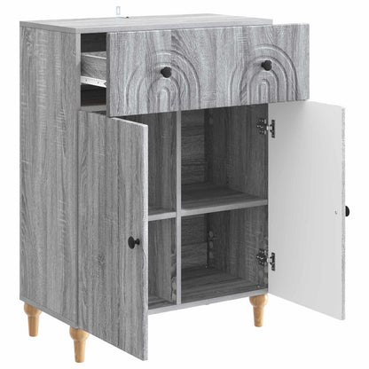 Dressoir met lade Grijs sonoma 66 x 34,5 x 90 cm Bewerkt hout