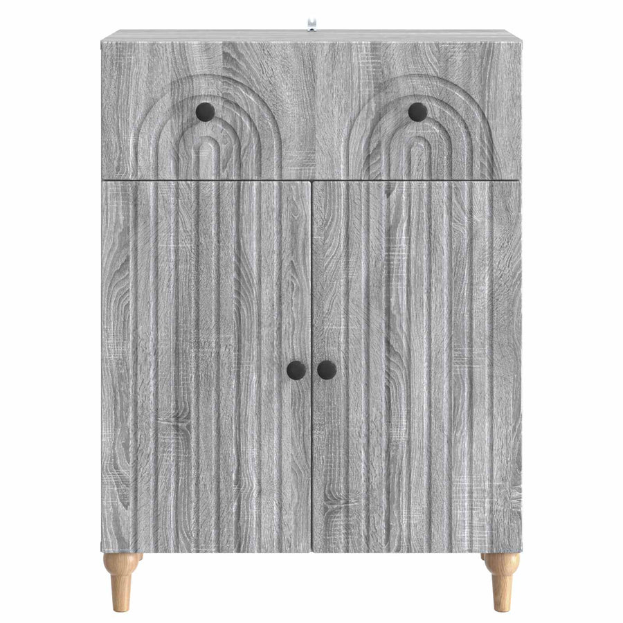 Dressoir met lade Grijs sonoma 66 x 34,5 x 90 cm Bewerkt hout