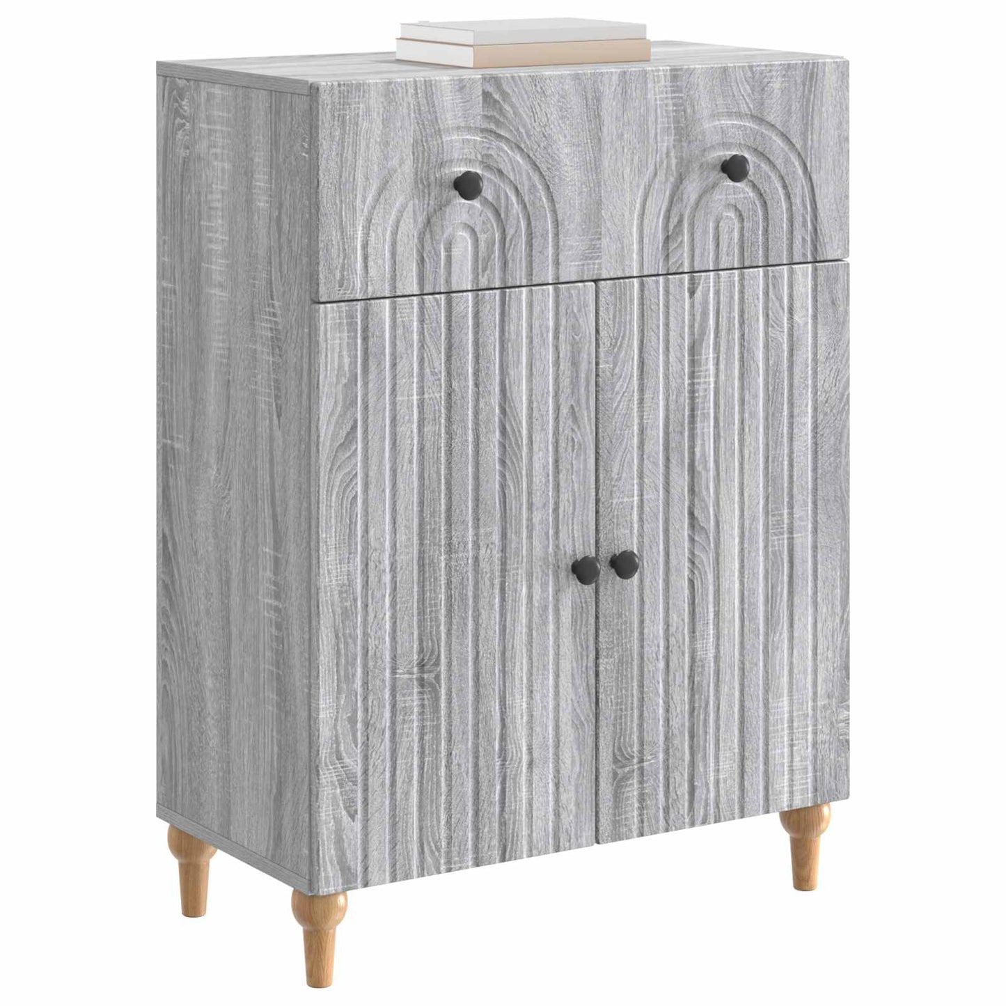 Dressoir met lade Grijs sonoma 66 x 34,5 x 90 cm Bewerkt hout
