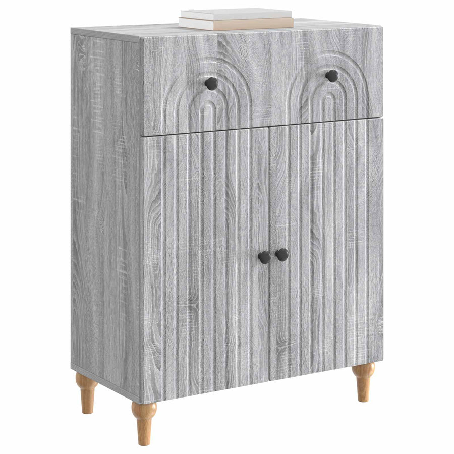Dressoir met lade Grijs sonoma 66 x 34,5 x 90 cm Bewerkt hout