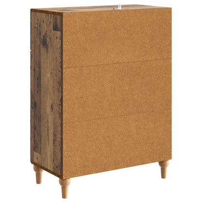 Dressoir met lade Oud hout 66 x 34,5 x 90 cm Bewerkt hout