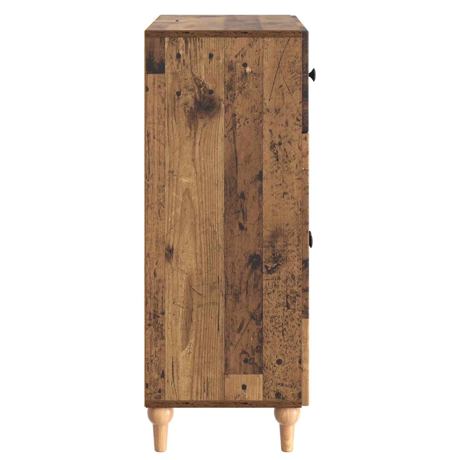 Dressoir met lade Oud hout 66 x 34,5 x 90 cm Bewerkt hout
