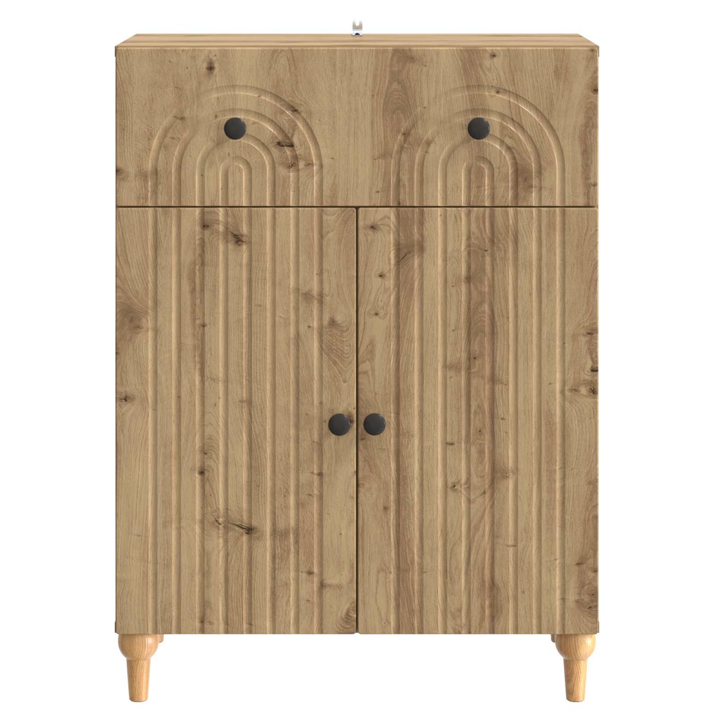 Dressoir Artisanaal eiken 66 x 34,5 x 90 cm Bewerkt hout