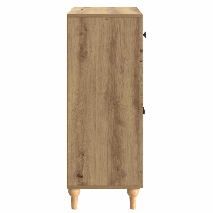 Dressoir Artisanaal eiken 66 x 34,5 x 90 cm Bewerkt hout
