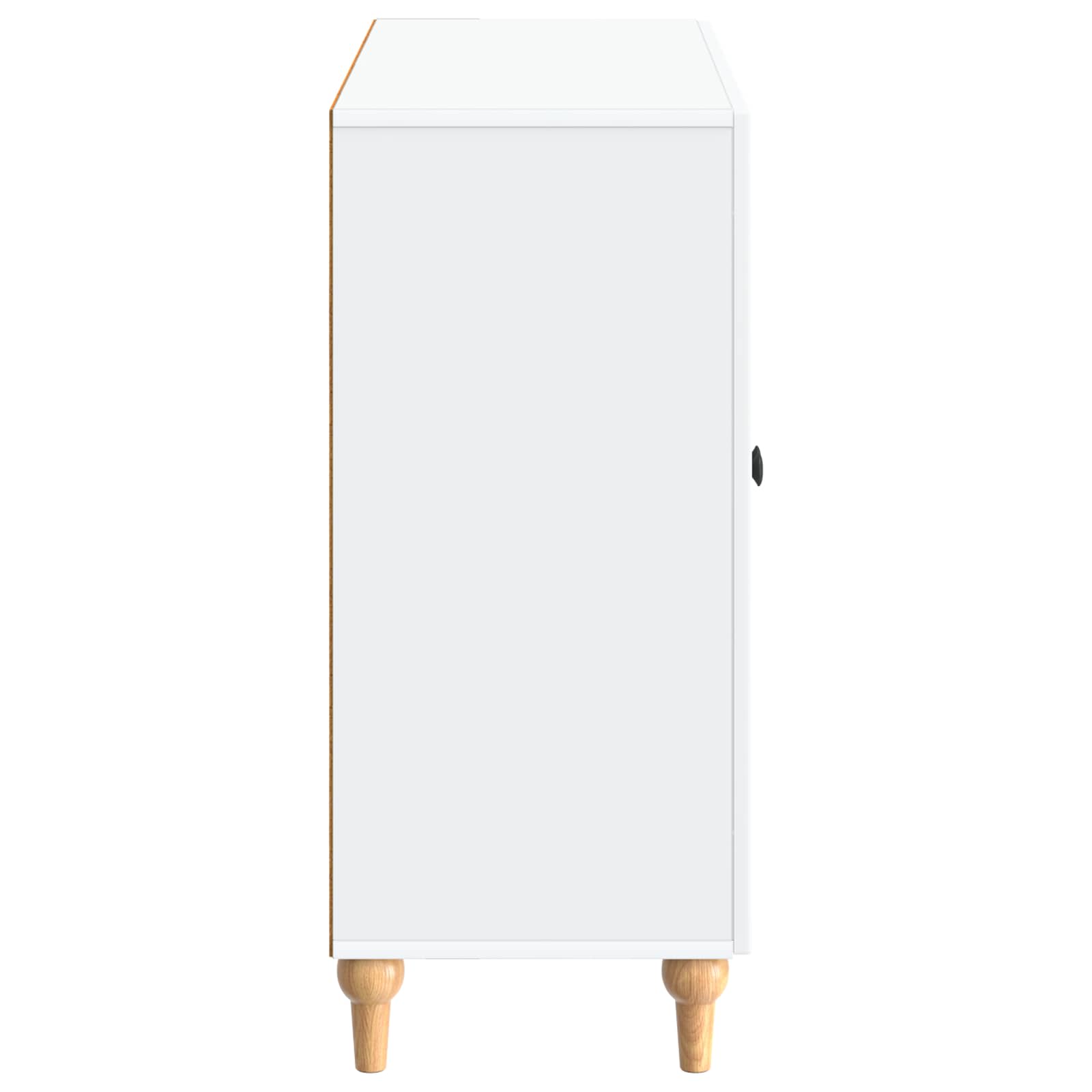 Dressoir Wit 89 x 34,5 x 80 cm Bewerkt hout