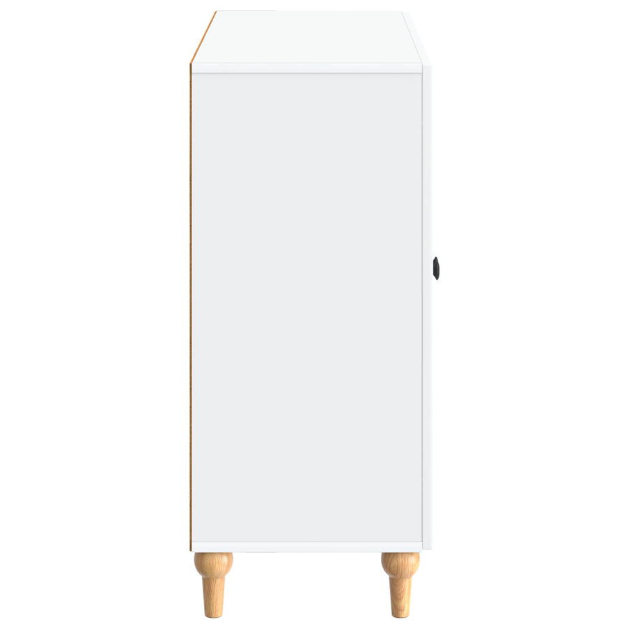 Dressoir Wit 89 x 34,5 x 80 cm Bewerkt hout
