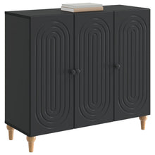 Dressoir Zwart 89 x 34,5 x 80 cm Bewerkt hout