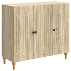 Sonoma Oak Sideboard 89 x 34.5 x 80 cm Engineered Wood