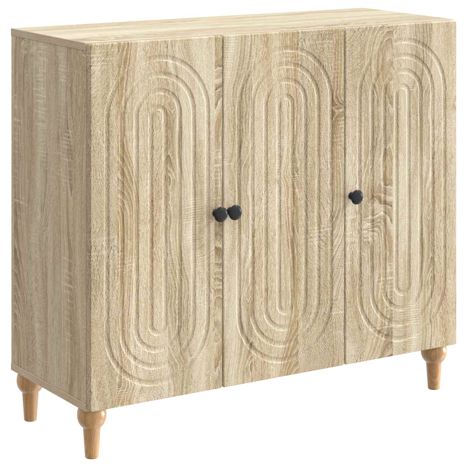 Dressoir Sonoma Eiken 89 x 34,5 x 80 cm Bewerkt hout