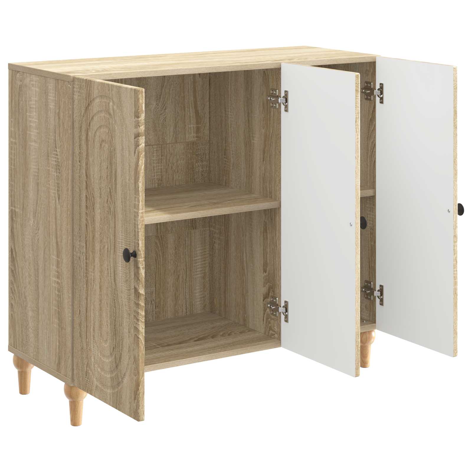 Dressoir Sonoma Eiken 89 x 34,5 x 80 cm Bewerkt hout
