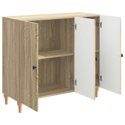 Dressoir Sonoma Eiken 89 x 34,5 x 80 cm Bewerkt hout