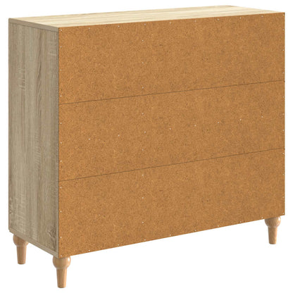 Dressoir Sonoma Eiken 89 x 34,5 x 80 cm Bewerkt hout