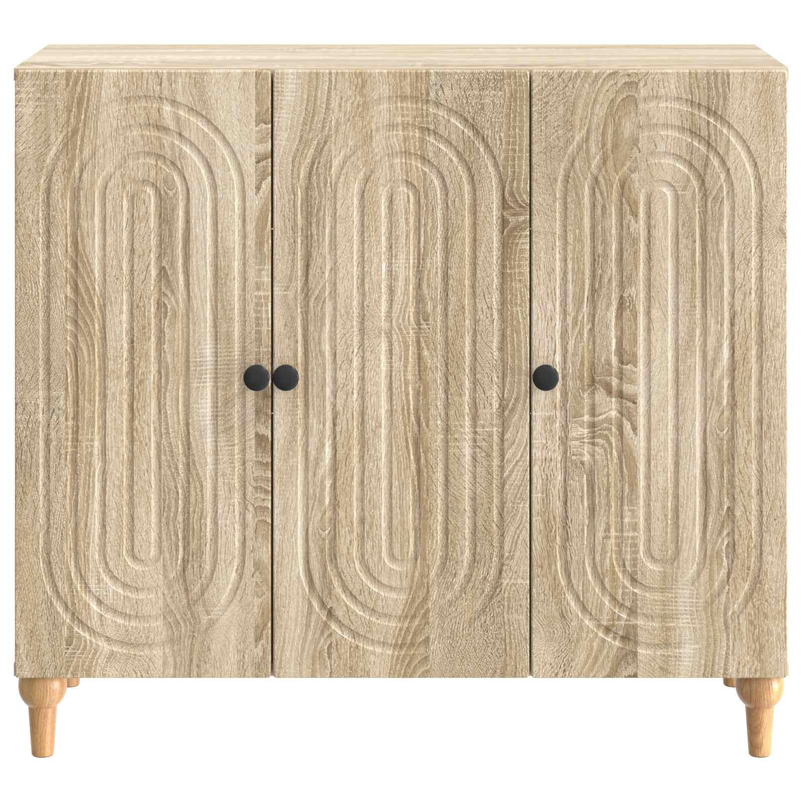 Dressoir Sonoma Eiken 89 x 34,5 x 80 cm Bewerkt hout