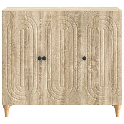Dressoir Sonoma Eiken 89 x 34,5 x 80 cm Bewerkt hout