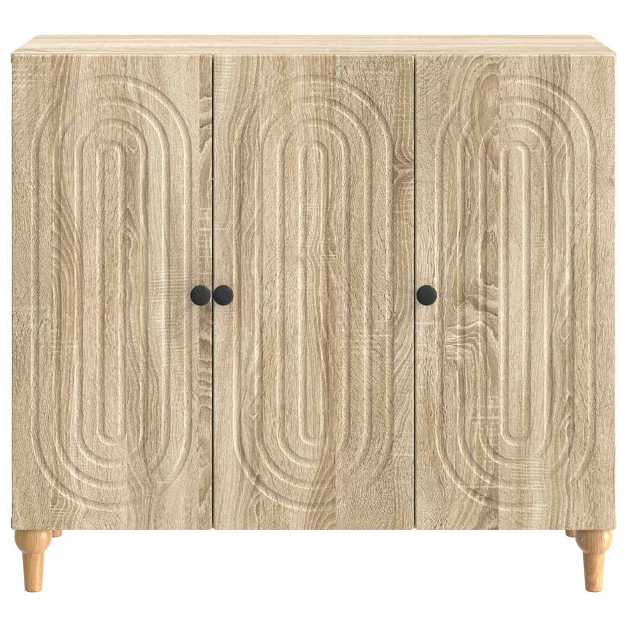 Dressoir Sonoma Eiken 89 x 34,5 x 80 cm Bewerkt hout