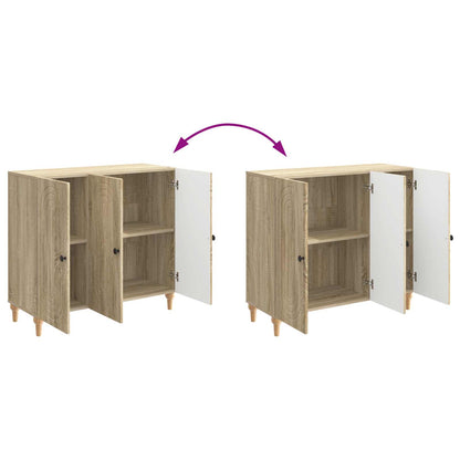 Dressoir Sonoma Eiken 89 x 34,5 x 80 cm Bewerkt hout