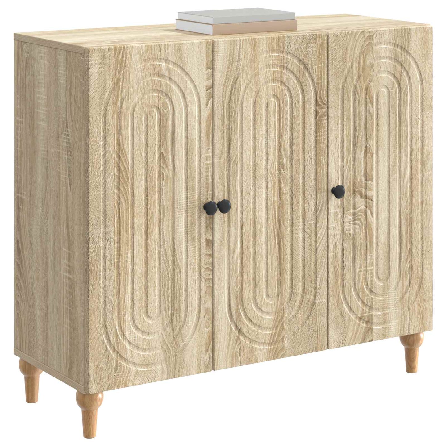 Dressoir Sonoma Eiken 89 x 34,5 x 80 cm Bewerkt hout