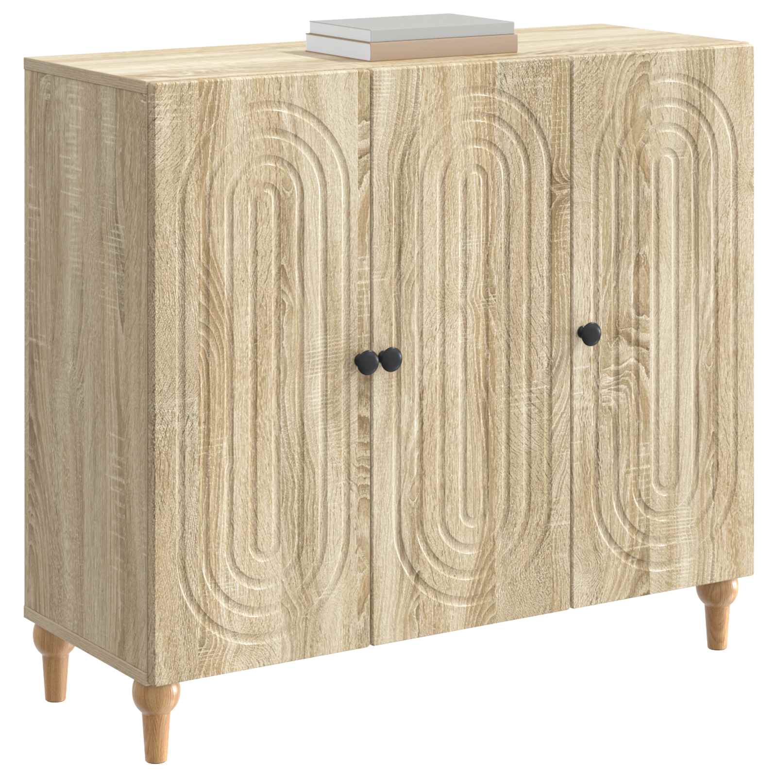 Dressoir Sonoma Eiken 89 x 34,5 x 80 cm Bewerkt hout