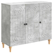 Dressoir 89x34,5x80 cm bewerkt hout betongrijs