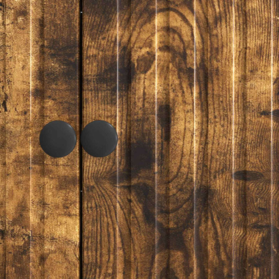 Dressoir Gerookt eiken 89 x 34,5 x 80 cm Bewerkt hout