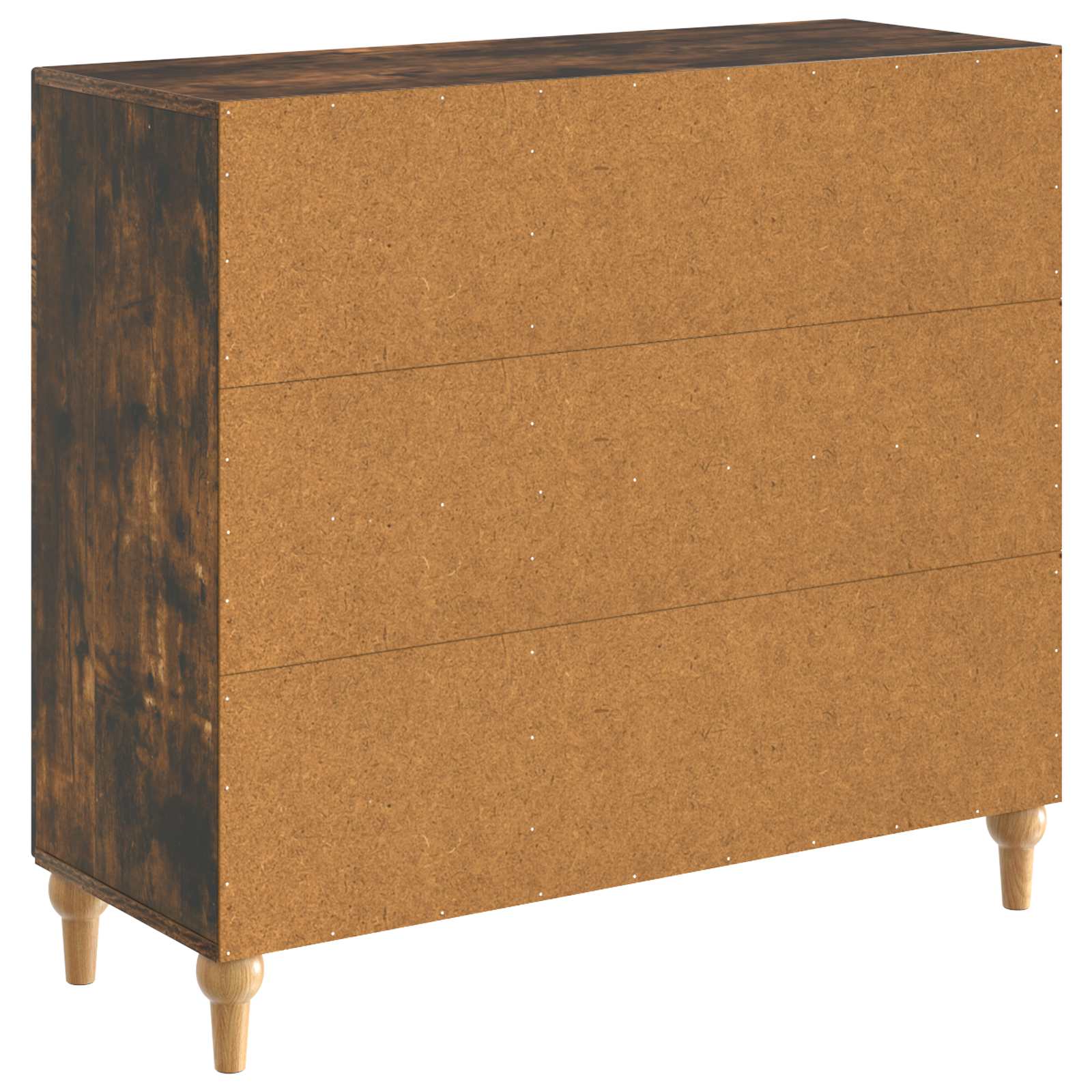 Dressoir Gerookt eiken 89 x 34,5 x 80 cm Bewerkt hout