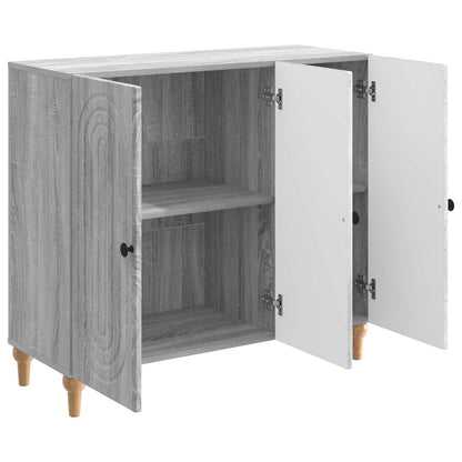 Dressoir Grijs sonoma 89 x 34,5 x 80 cm Bewerkt hout