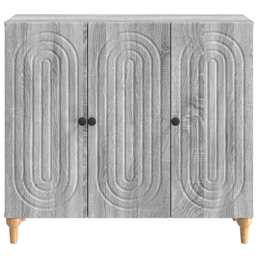 Dressoir Grijs sonoma 89 x 34,5 x 80 cm Bewerkt hout