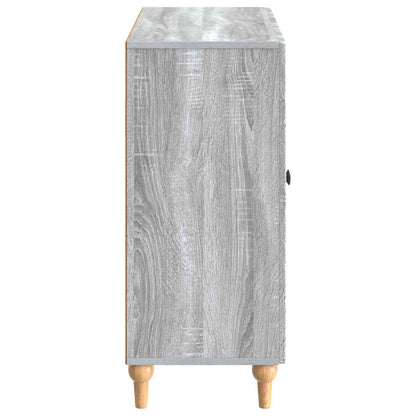 Dressoir Grijs sonoma 89 x 34,5 x 80 cm Bewerkt hout