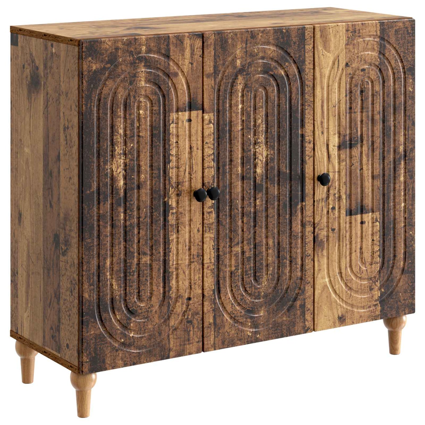 Dressoir Oud hout 89 x 34,5 x 80 cm Bewerkt hout