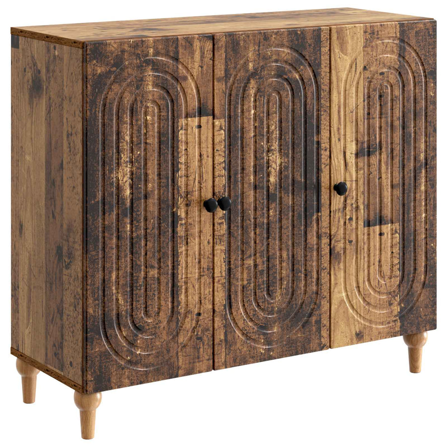 Dressoir Oud hout 89 x 34,5 x 80 cm Bewerkt hout