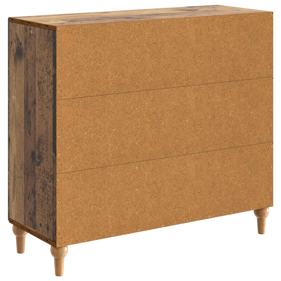 Dressoir Oud hout 89 x 34,5 x 80 cm Bewerkt hout