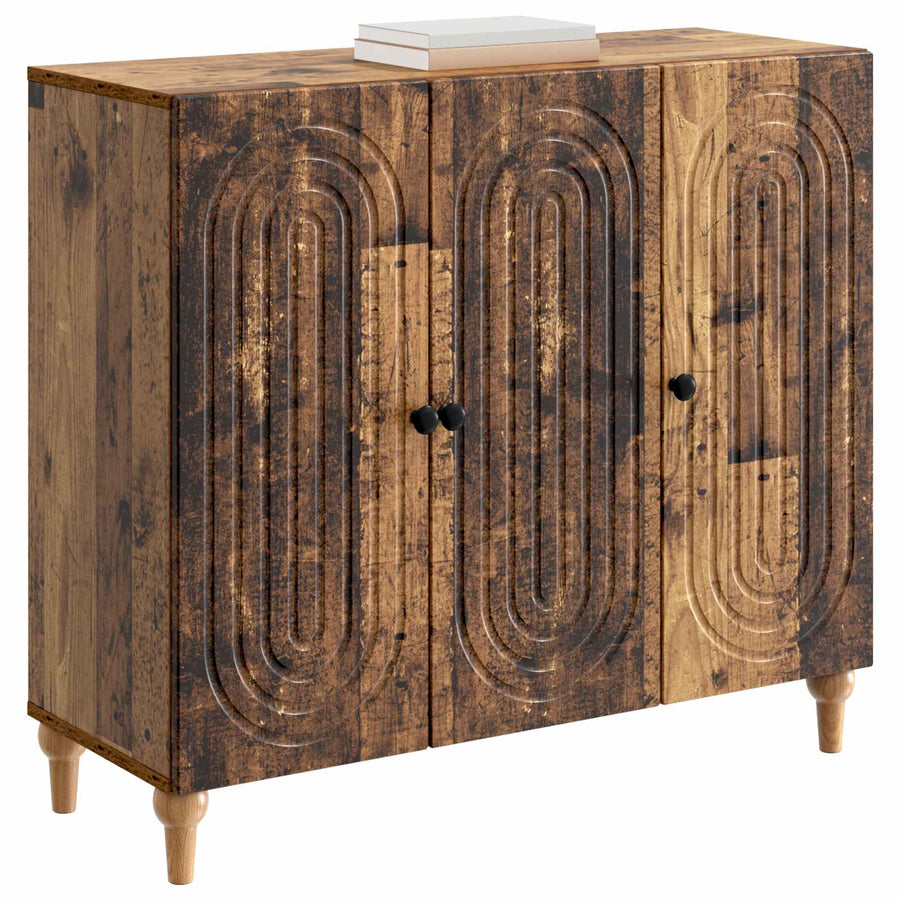 Dressoir Oud hout 89 x 34,5 x 80 cm Bewerkt hout