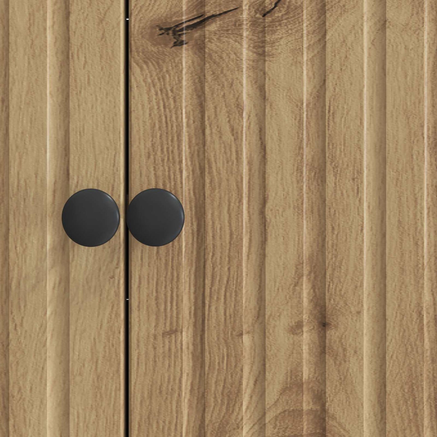 Dressoir Artisanaal eiken 89 x 34,5 x 80 cm Bewerkt hout