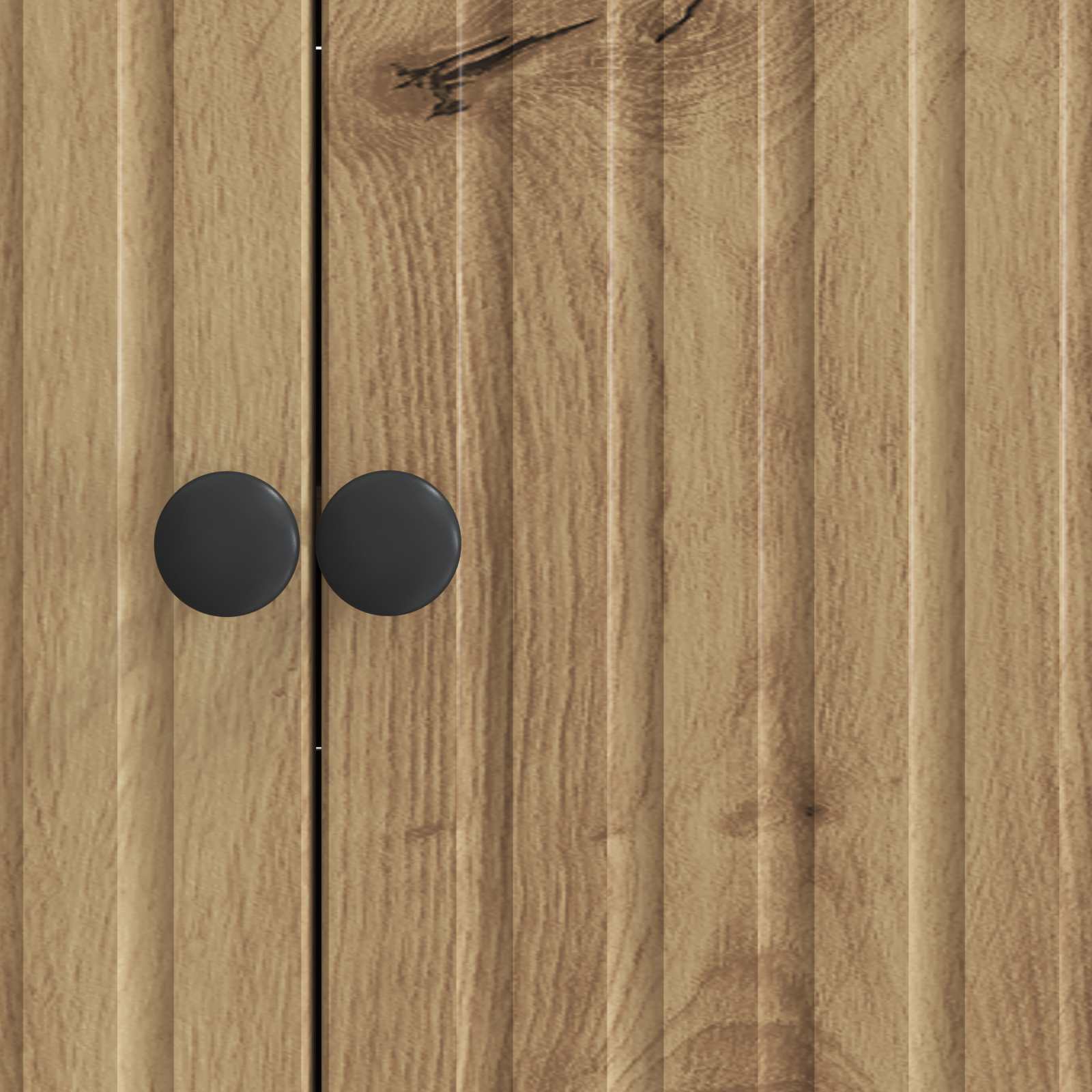 Dressoir Artisanaal eiken 89 x 34,5 x 80 cm Bewerkt hout