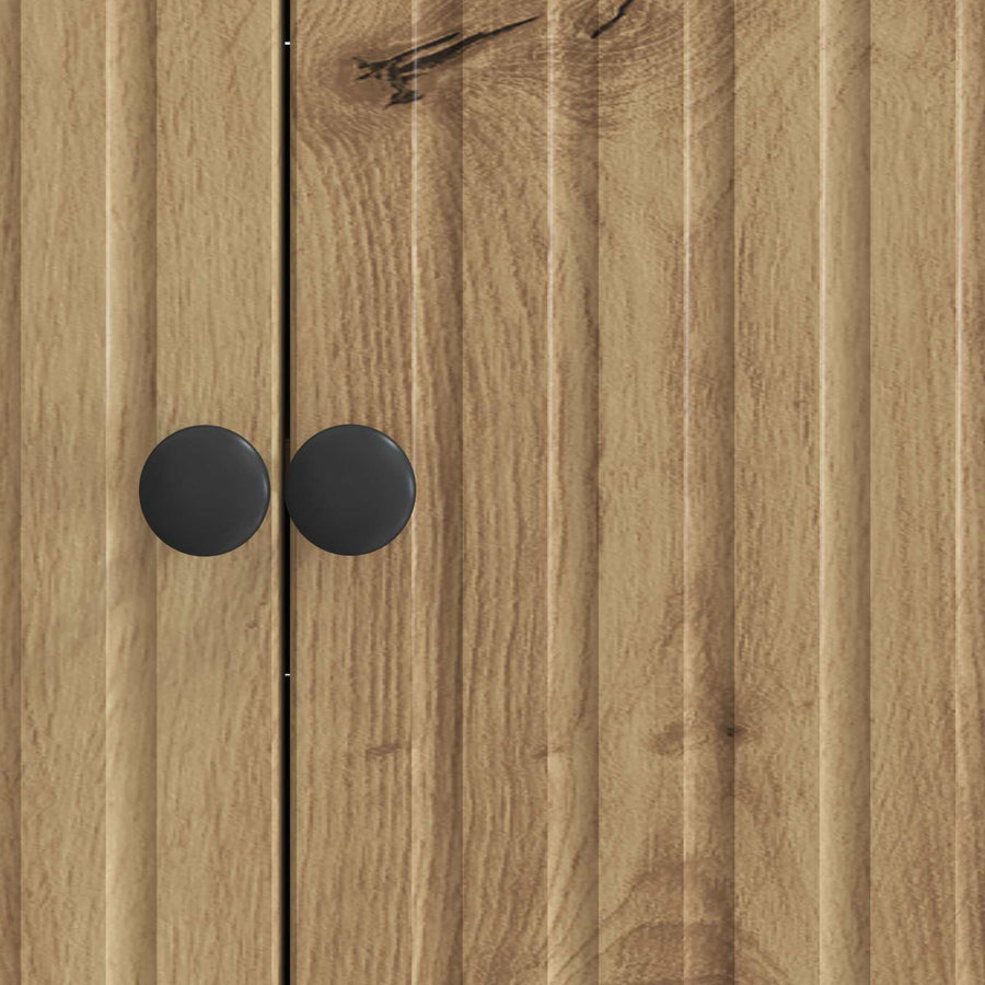 Dressoir Artisanaal eiken 89 x 34,5 x 80 cm Bewerkt hout