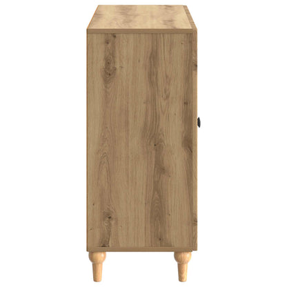 Dressoir Artisanaal eiken 89 x 34,5 x 80 cm Bewerkt hout
